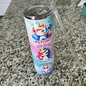 Colorful Unicorn Tumbler 30oz. Brand new